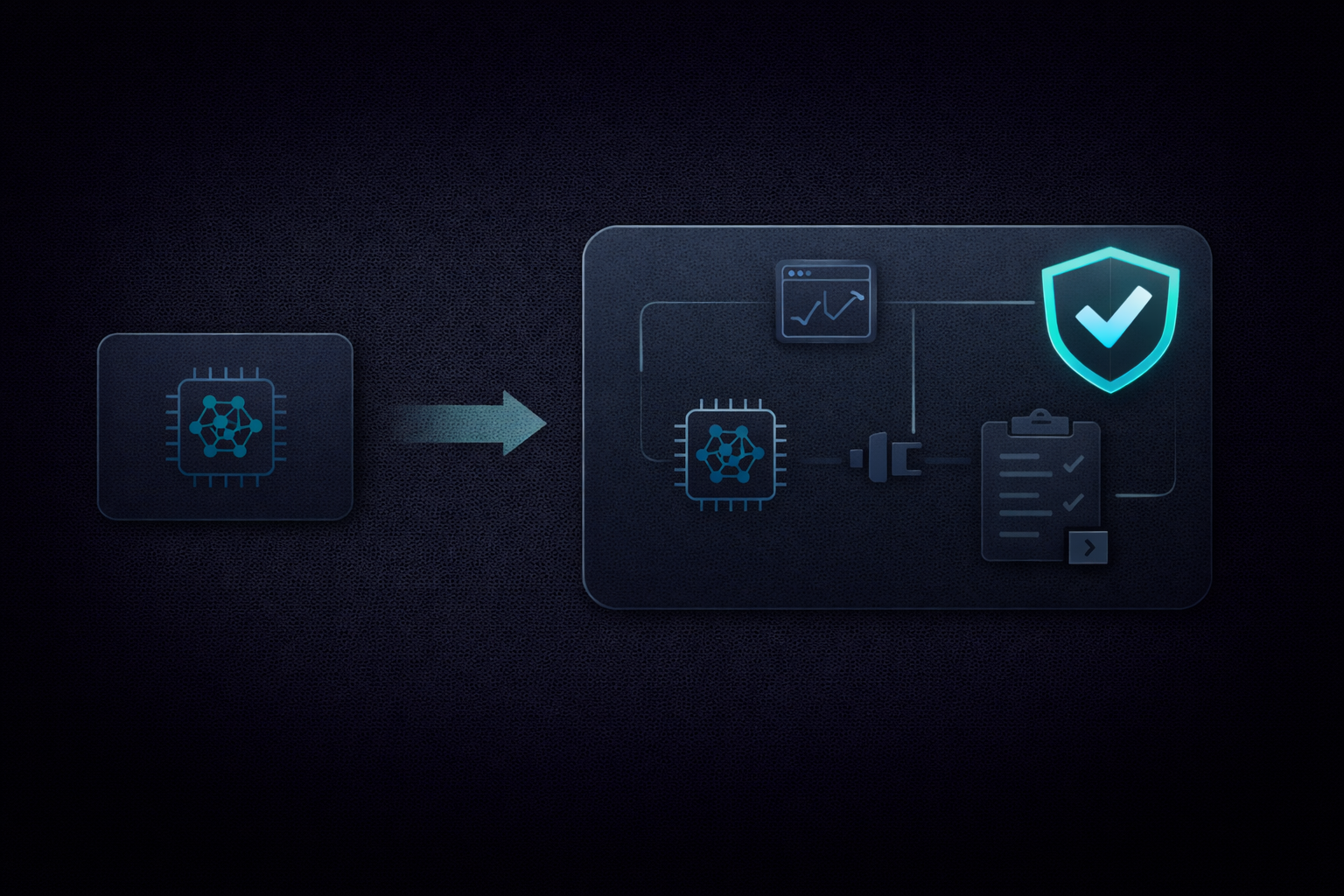 Wrapping an AI system with evidence capture and release packaging